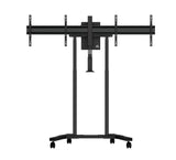 B-Tech BT8556 E-Lift XL Motorised Height Adjustable Twin Screen VC Trolley