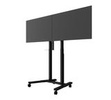 B-Tech BT8556 E-Lift XL Motorised Height Adjustable Twin Screen VC Trolley