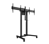 B-Tech BT8556 E-Lift XL Motorised Height Adjustable Twin Screen VC Trolley