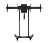 B-Tech BT8556 E-Lift XL Motorised Height Adjustable Twin Screen VC Trolley