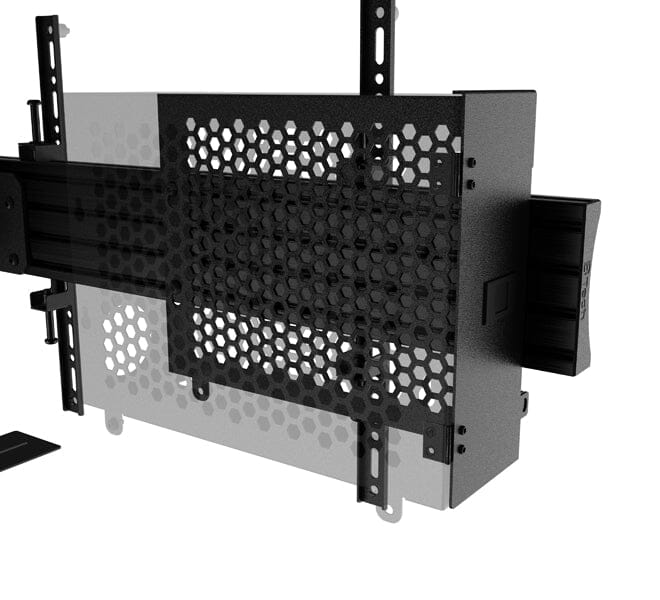 B-Tech BT8557 E-Lift XL Motorised Height Adjustable Twin Screen VC Floor To Wall Stand