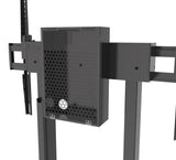 B-Tech BT8558 E-Lift Motorised Height Adjustable Flat Screen TV Trolley