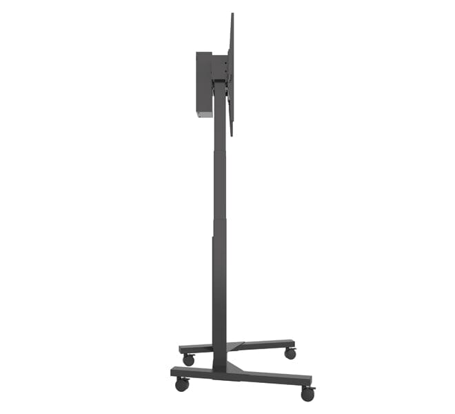 B-Tech BT8558 E-Lift Motorised Height Adjustable Flat Screen TV Trolley