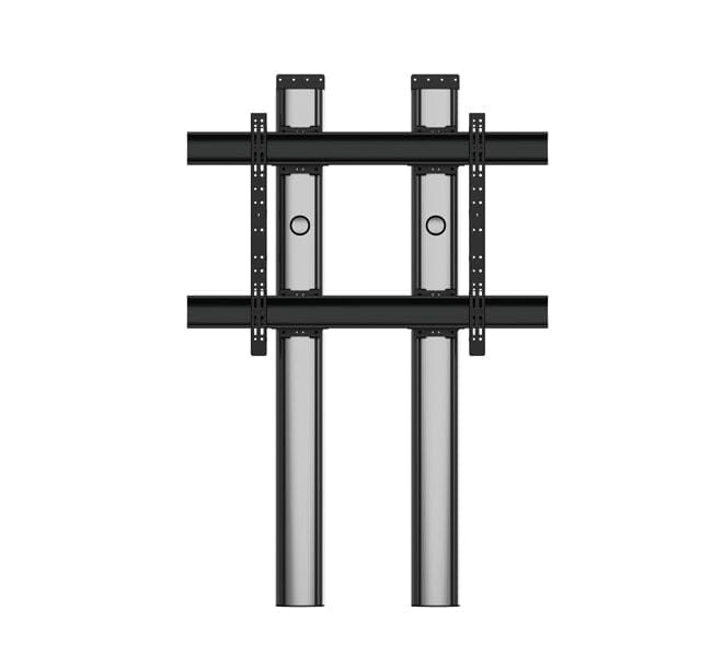 B-Tech BT8707 Premium Floor to Wall Twin Screen TV Stand 2m Tall
