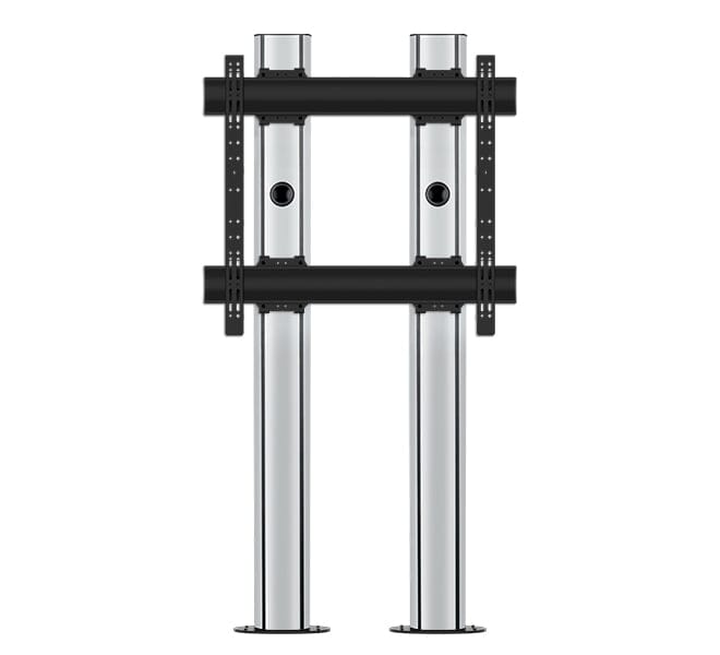 B-Tech BT8708 Premium Bolt Down Twin Screen TV Stand 2m Tall