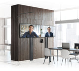 B-Tech BT8710 Premium Floor to Wall Twin Screen VC TV Stand 2m Tall