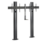 B-Tech BT8711 Premium Bolt Down Twin Screen VC TV Stand 2m Tall