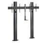 B-Tech BT8711 Premium Bolt Down Twin Screen VC TV Stand 2m Tall