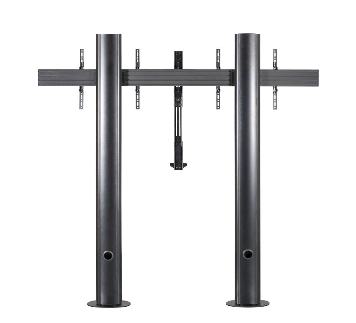 B-Tech BT8711 Premium Bolt Down Twin Screen VC TV Stand 2m Tall