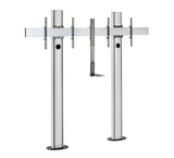 B-Tech BT8711 Premium Bolt Down Twin Screen VC TV Stand 2m Tall