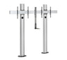 B-Tech BT8711 Premium Bolt Down Twin Screen VC TV Stand 2m Tall
