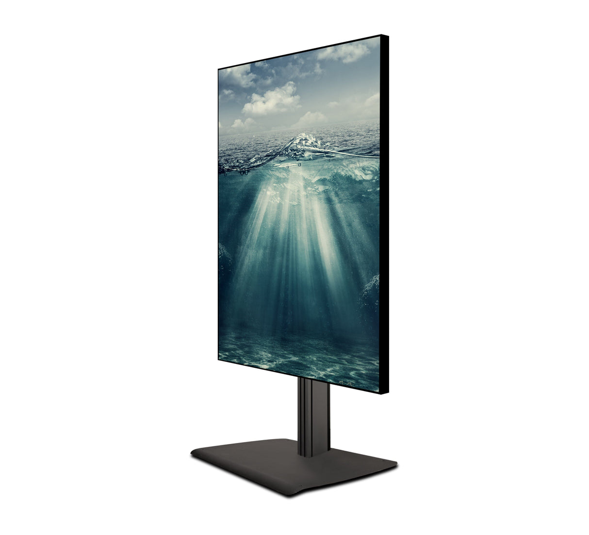 B-Tech BTF843 Portrait Digital Signage TV Stand for Screens up to