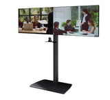 B-Tech BTF845 1.8m High Twin Screen Video Conferencing Stand for Screens up to 55 inches