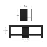 AVF Calibre 1.15m TV Stand - Black Oak
