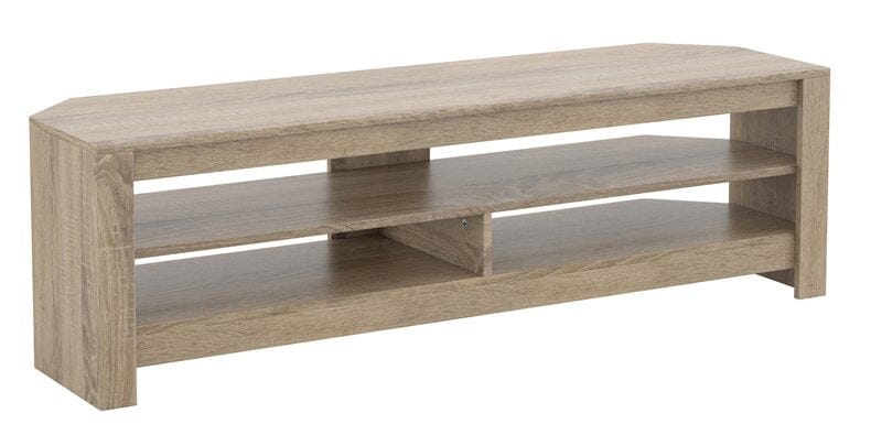 AVF CA140GO Calibre Flat TV Stand in Rustic Sawn Oak suits Up To 65" TVs