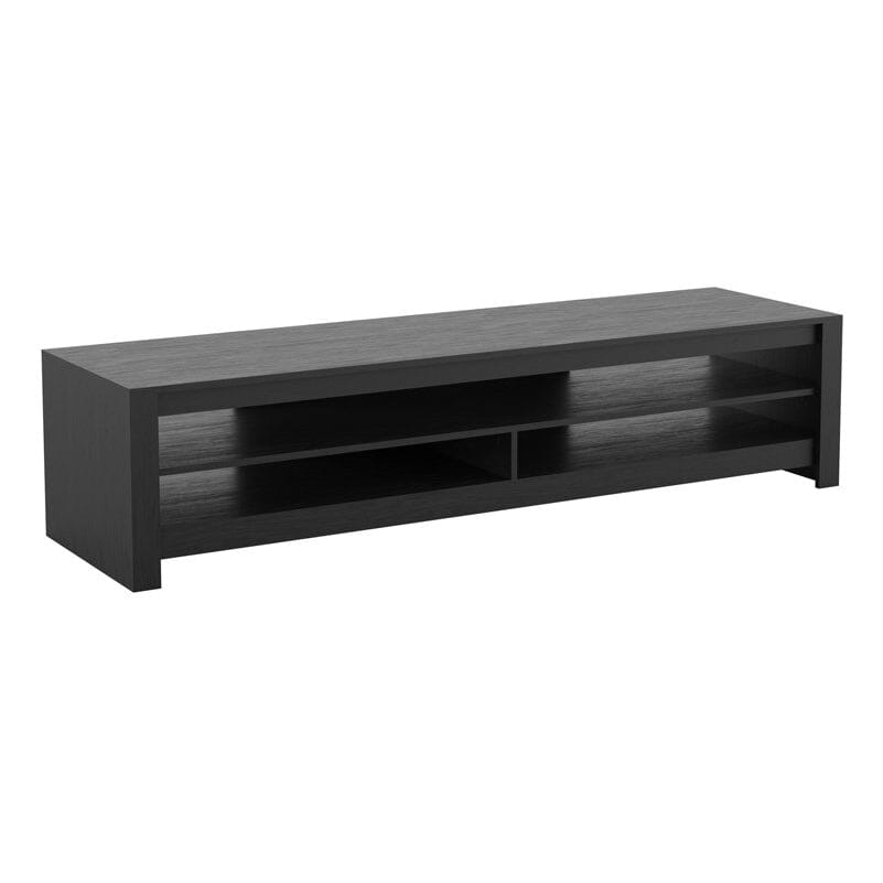Techlink CA180RBO Calibre Flat TV Stand in Black Oak suits Up To 85" TVs
