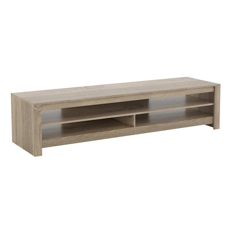 Techlink CA180RGO Calibre Flat TV Stand in Rustic Oak suits Up To 85" TVs