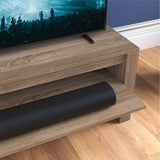 AVF Calibre Sound 1.2m TV Stand with Sliding Shelf - Rustic Sawn Oak