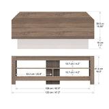 AVF Calibre Sound 1.2m TV Stand with Sliding Shelf - Rustic Sawn Oak