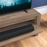 AVF Calibre Sound 1.4m TV Stand with Sliding Shelf - Rustic Sawn Oak