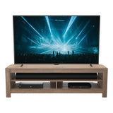 AVF Calibre Sound 1.4m TV Stand with Sliding Shelf - Rustic Sawn Oak