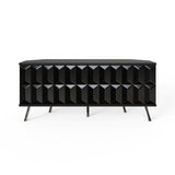 Frank Olsen Elevate Black Corner  TV Cabinet with mood lighting & Intelligent eye
