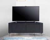 MDA Designs CORVUS Corner-Friendly Gloss Black Contemporary TV Cabinet