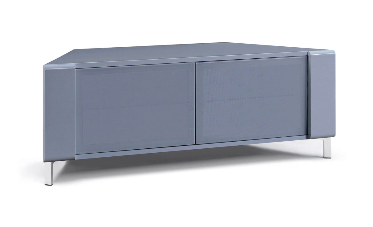 MDA Designs CORVUS Corner-Friendly Gloss Grey Contemporary TV Cabinet