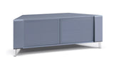 MDA Designs CORVUS Corner-Friendly Gloss Grey Contemporary TV Cabinet
