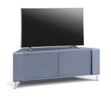 MDA Designs CORVUS Corner-Friendly Gloss Grey Contemporary TV Cabinet