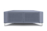 MDA Designs CORVUS Corner-Friendly Gloss Grey Contemporary TV Cabinet