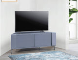 MDA Designs CORVUS Corner-Friendly Gloss Grey Contemporary TV Cabinet