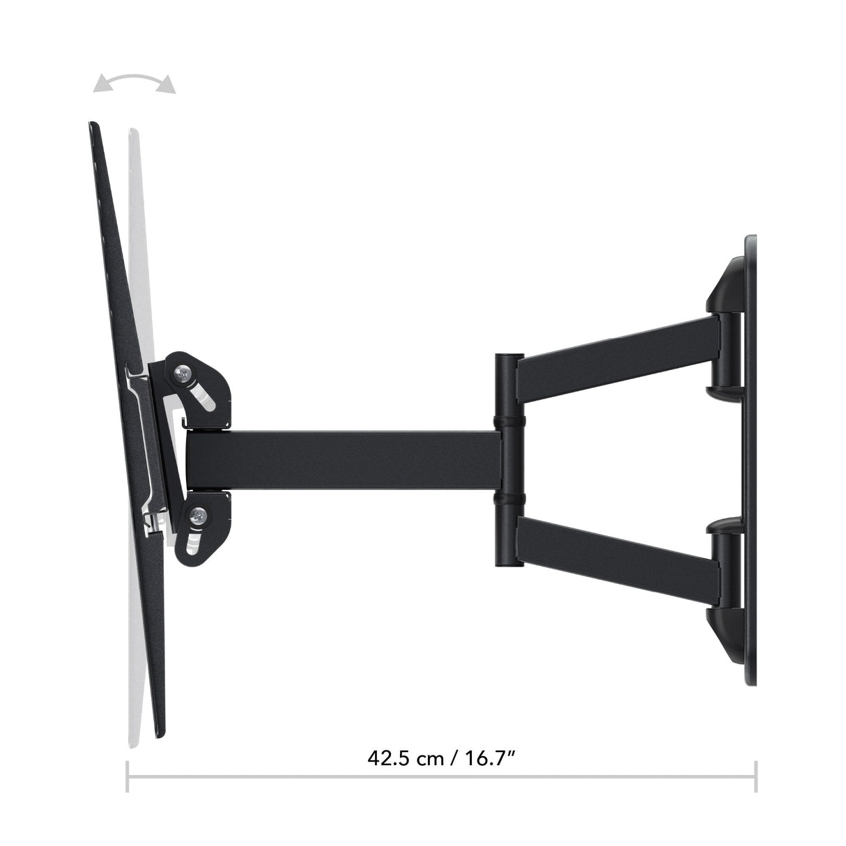 AVF EL804B Ecomount Multi Position TV Wall Mount, for TVs 40-80"