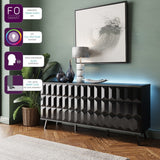 Frank Olsen Elevate Black Sideboard with Mood Lighting