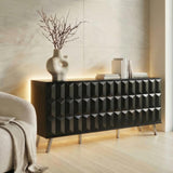 Frank Olsen Elevate Black Sideboard with Mood Lighting