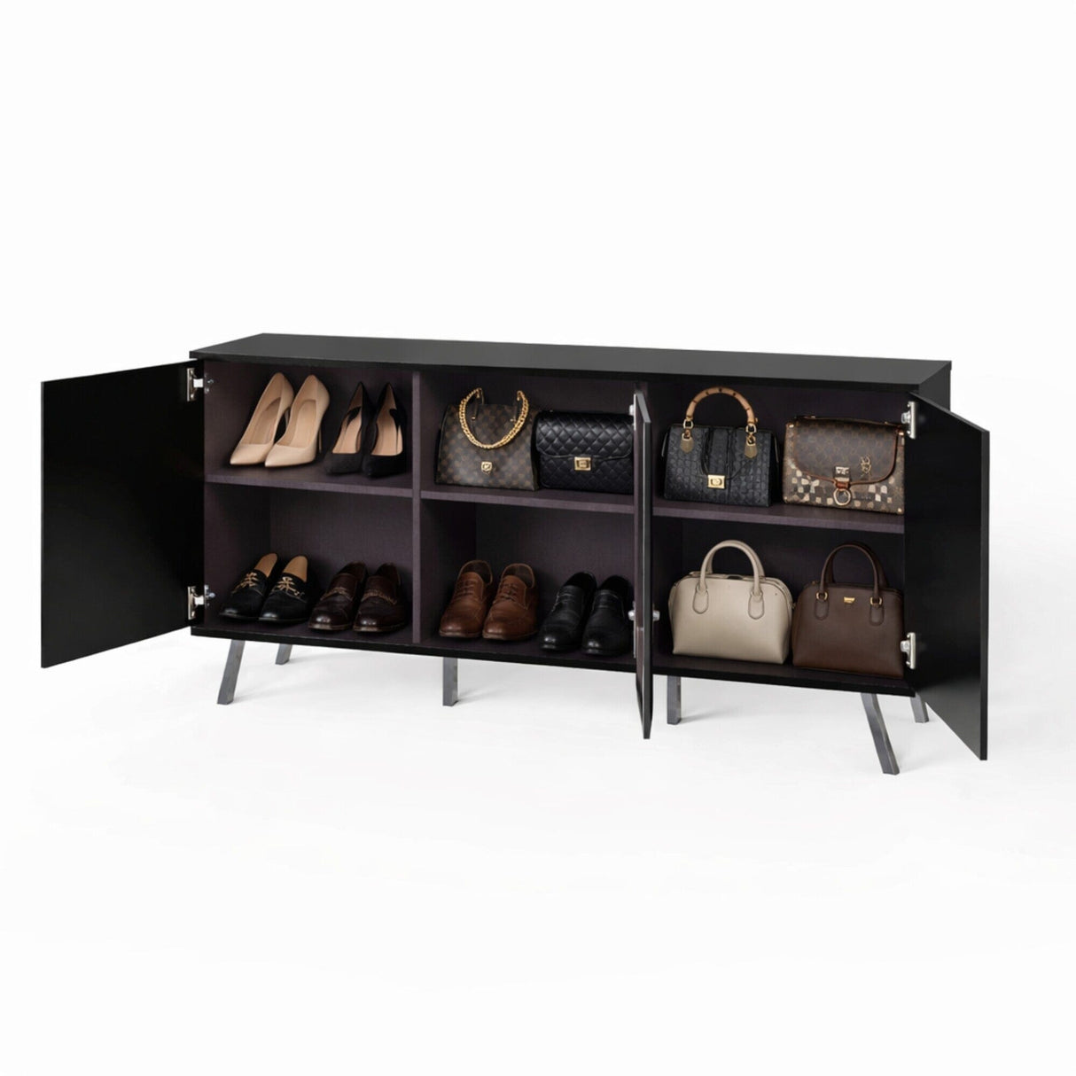Frank Olsen Elevate Black Sideboard with Mood Lighting