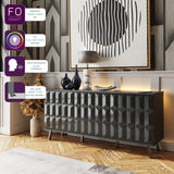 Frank Olsen Elevate Grey Sideboard with Mood Lighting
