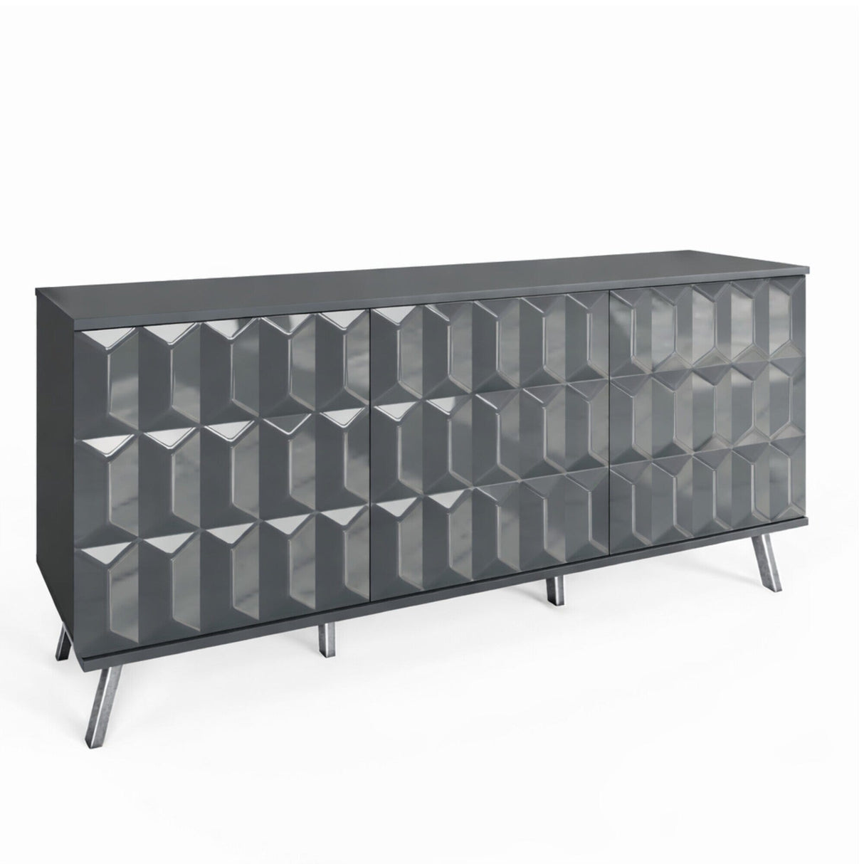 Frank Olsen Elevate Grey Sideboard with Mood Lighting