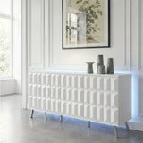 Frank Olsen Elevate White Sideboard with Mood Lighting