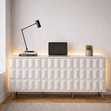 Frank Olsen Elevate White Sideboard with Mood Lighting