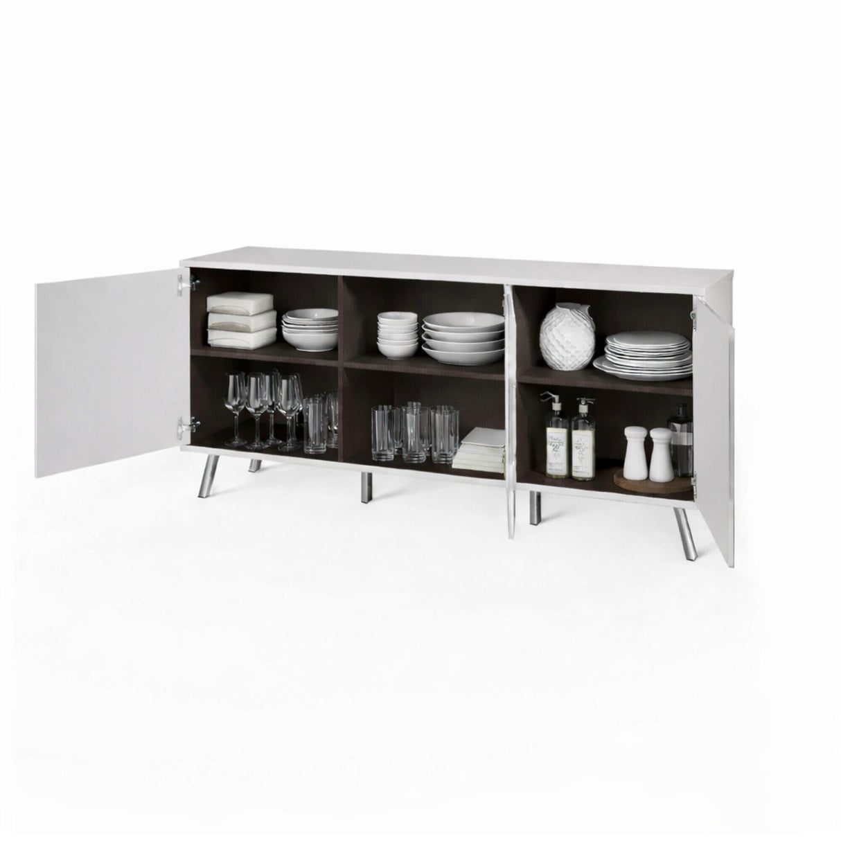 Frank Olsen Elevate White Sideboard with Mood Lighting