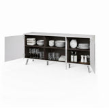 Frank Olsen Elevate White Sideboard with Mood Lighting