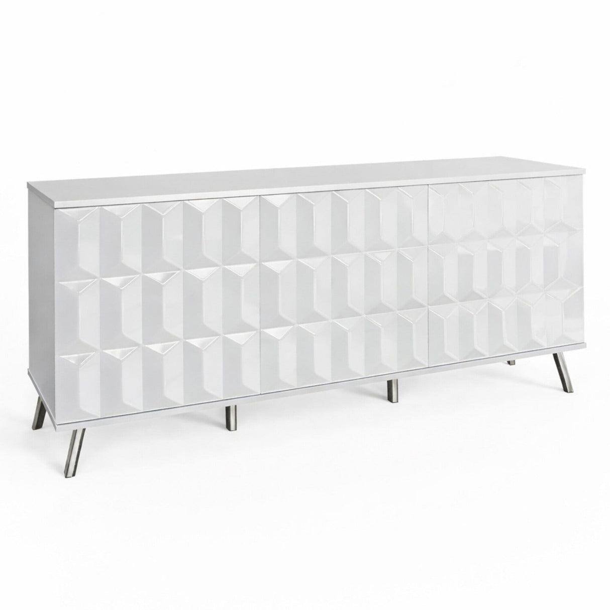 Frank Olsen Elevate White Sideboard with Mood Lighting