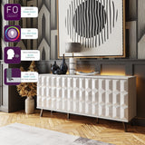 Frank Olsen Elevate White Sideboard with Mood Lighting
