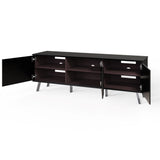 Frank Olsen Elevate Black TV Cabinet with Mood Lighting