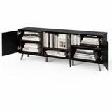 Frank Olsen Elevate Black TV Cabinet with Mood Lighting