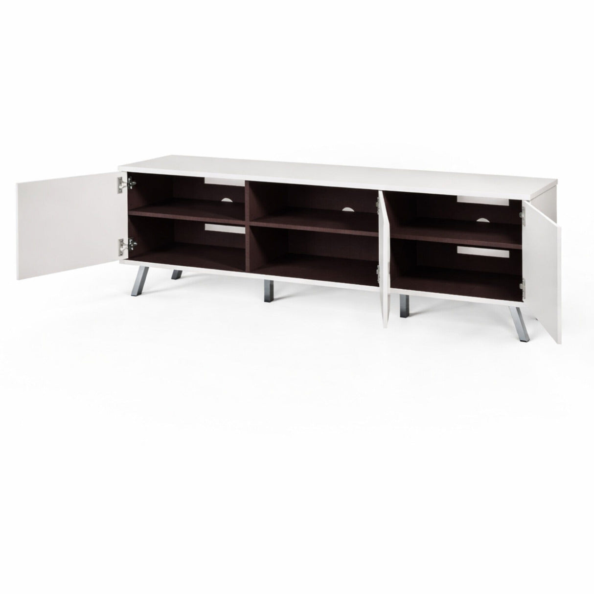 Frank Olsen Elevate White TV Cabinet with Mood Lighting
