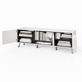 Frank Olsen Elevate White TV Cabinet with Mood Lighting