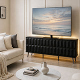 Frank Olsen Elevate Black TV Cabinet with LED Mood Lighting