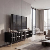 Frank Olsen Elevate Black TV Cabinet with Mood Lighting